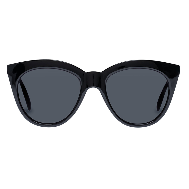 Черные солнцезащитные очки в современном дизайне «кошачий глаз»-5352