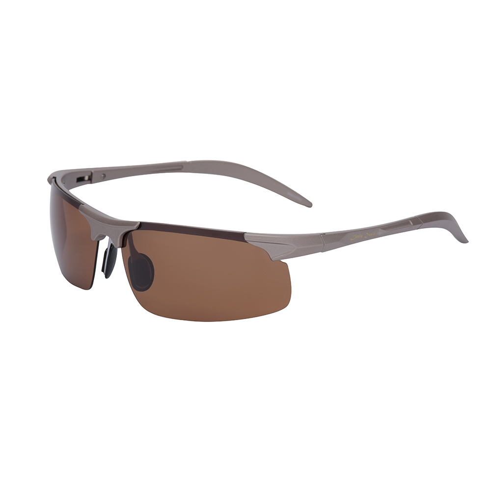 Спортивные солнцезащитные очки в широкой полуоправе с запахом 70052-2P