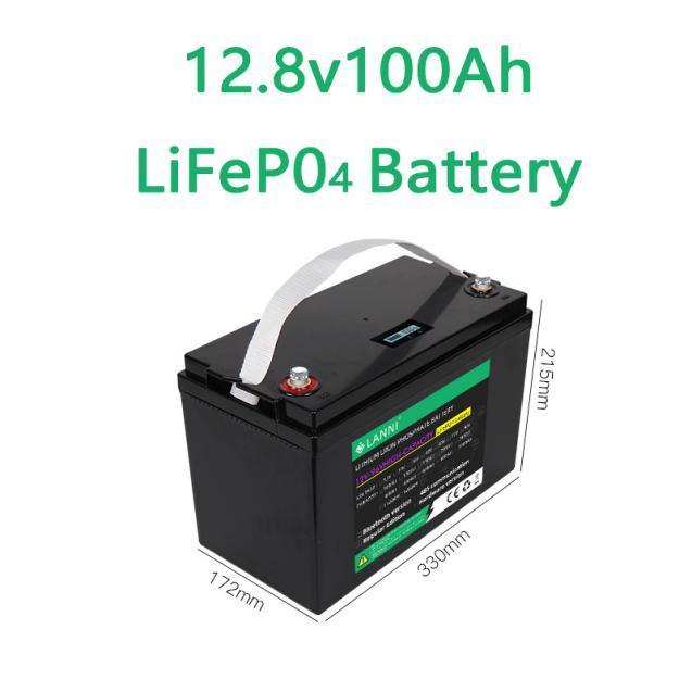 LiFePO4 Батарея 12,8 В 100 Ач 200 Ач 300 Ач Солнечная литиевая батарея