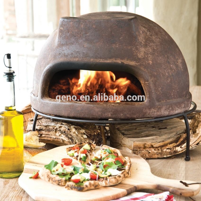 Оптовая продажа популярная на открытом воздухе печь для пиццы глины в мексиканском стиле для украшения сада